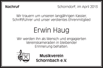 Traueranzeige von Andreas Kurz von Waiblinger Kreiszeitung