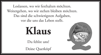 Traueranzeige von Klaus Maier von Waiblinger Kreiszeitung