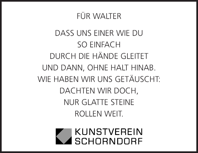  Traueranzeige für Walter Krieg vom 12.11.2019 aus Waiblinger Kreiszeitung