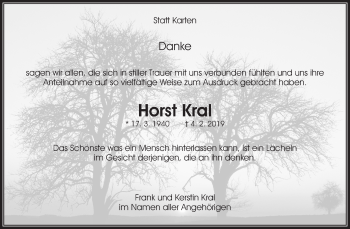 Traueranzeige von Horst Kral von Waiblinger Kreiszeitung
