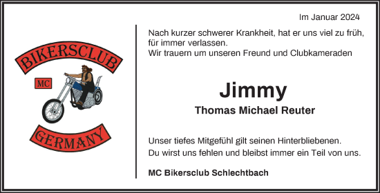 Traueranzeige von Thomas Michael Reuter von Waiblinger Kreiszeitung