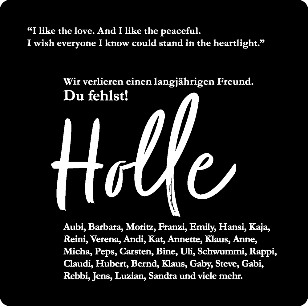  Traueranzeige für Holger Knecht vom 07.01.2026 aus Waiblinger Kreiszeitung